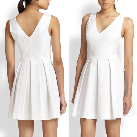 Joie Bessina Cotton Fit & Flare Dress Size Large - Picture 3 of 6